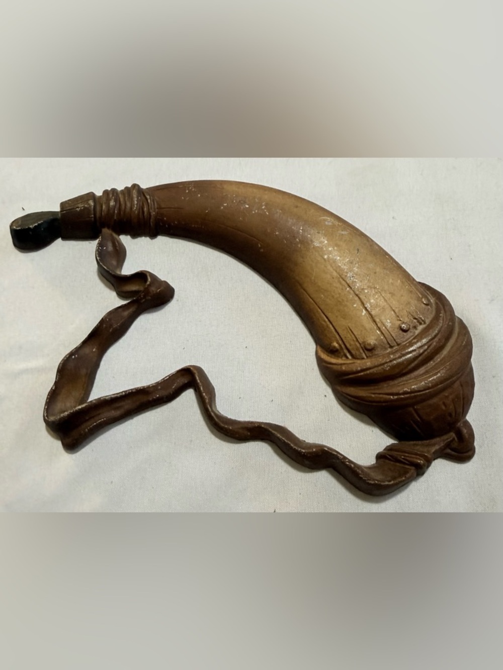 Vintage Sexton Wall Art Americana Decor Powder Horn Casted Metal Country Decor